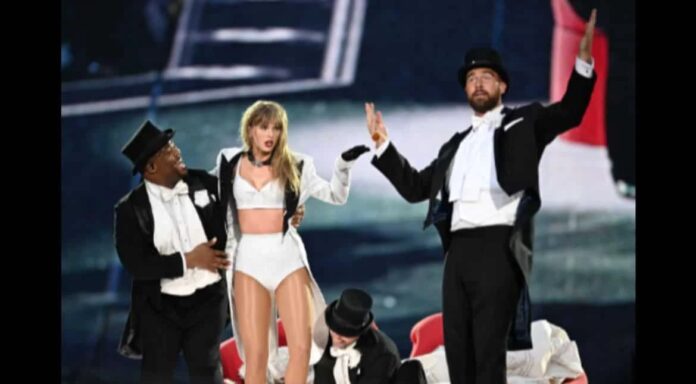 Travis Kelce joined girlfriend Taylor Swift